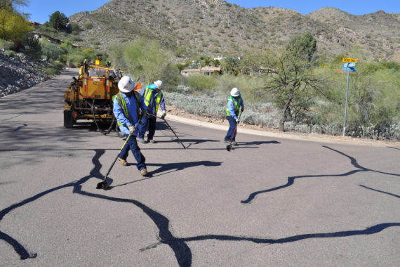 Rubberized Crack Sealer by Sunland Asphalt