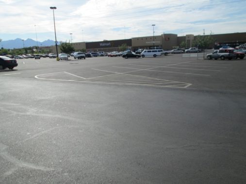 Retail Parking Lot Repairs for Walmart