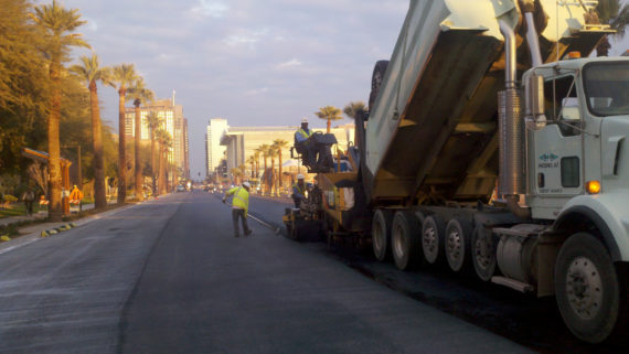 Sunland Team Performs Paving