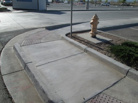 Lowes Concrete Sidewalk by Sunland Asphalt