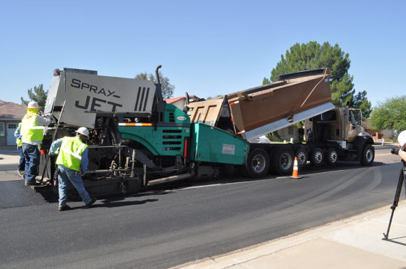 NovaChip Installation in Arizona by Sunland Asphalt