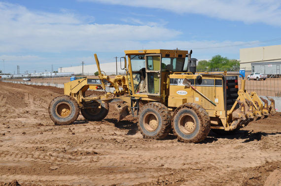 Sunland Asphalt performing excavation and grading for R&L Carriers